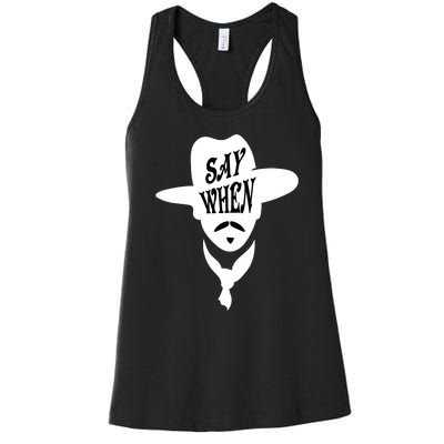 Doc Holliday Say When Women's Racerback Tank