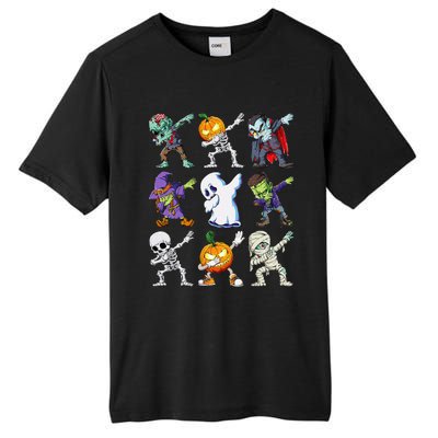 Dabbing Halloween Skeleton Zombie Scary Pumpkin Mummy Tall Fusion ChromaSoft Performance T-Shirt