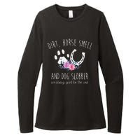 Dirt Horse Smell And Dog Slobber Horse Lover Womens CVC Long Sleeve Shirt