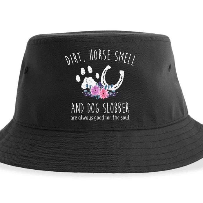 Dirt Horse Smell And Dog Slobber funny Horse Sustainable Bucket Hat