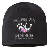 Dirt Horse Smell And Dog Slobber funny Horse Sustainable Beanie