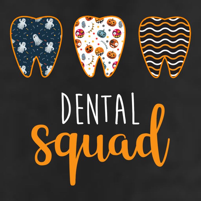 Dental Halloween Squad 7 Panel Mesh Trucker Snapback Hat