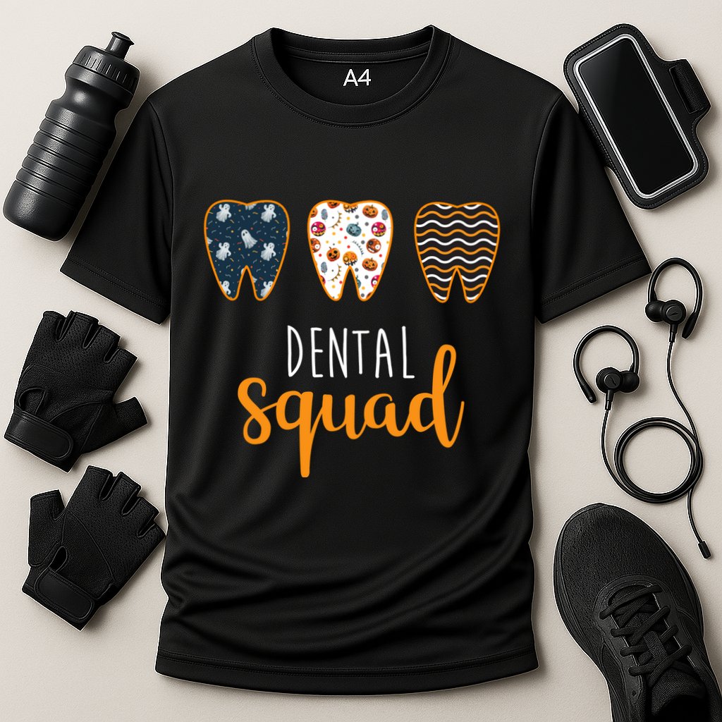 Dental Halloween Squad Cooling Performance Crew T-Shirt