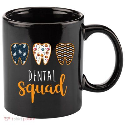 Dental Halloween Squad 11oz C Handle Ceramic Mug