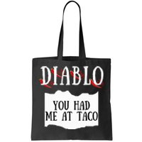 Diablo Hot Sauce Packet Group Costume Tote Bag