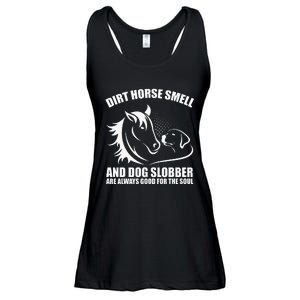 Dirt Horse Smell And Dog Slobber Horse Lover Ladies Essential Flowy Tank