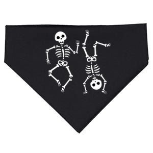 Dance Halloween Skeleton Dancing Gift USA-Made Doggie Bandana