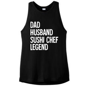 Dad Husband Sushi Chef Gift Ladies PosiCharge Tri-Blend Wicking Tank