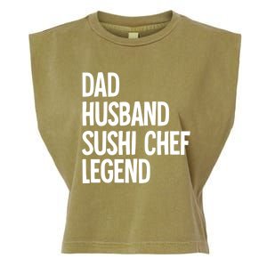 Dad Husband Sushi Chef Gift Garment-Dyed Women's Muscle Tee