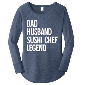 Dad Husband Sushi Chef Gift Women's Perfect Tri Tunic Long Sleeve Shirt