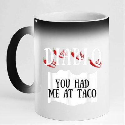 Diablo Hot Sauce Packet Group Costume 11oz Black Color Changing Mug