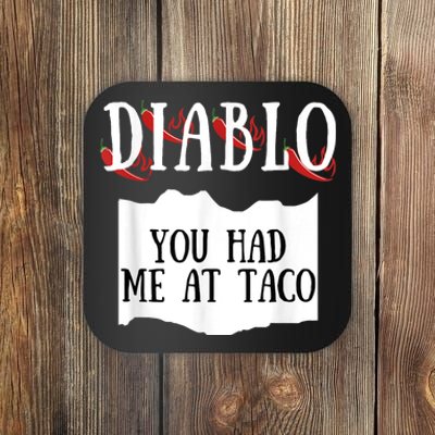 Diablo Hot Sauce Packet Group Costume Coaster