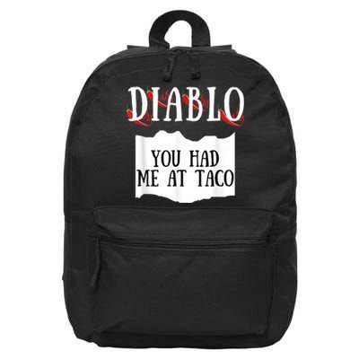 Diablo Hot Sauce Packet Group Costume 16 in Basic Backpack