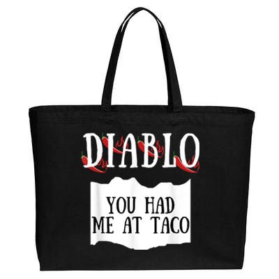 Diablo Hot Sauce Packet Group Costume Cotton Canvas Jumbo Tote