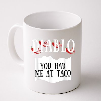 Diablo Hot Sauce Packet Group Costume Coffee Mug