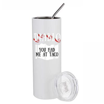 Diablo Hot Sauce Packet Group Costume Stainless Steel Tumbler