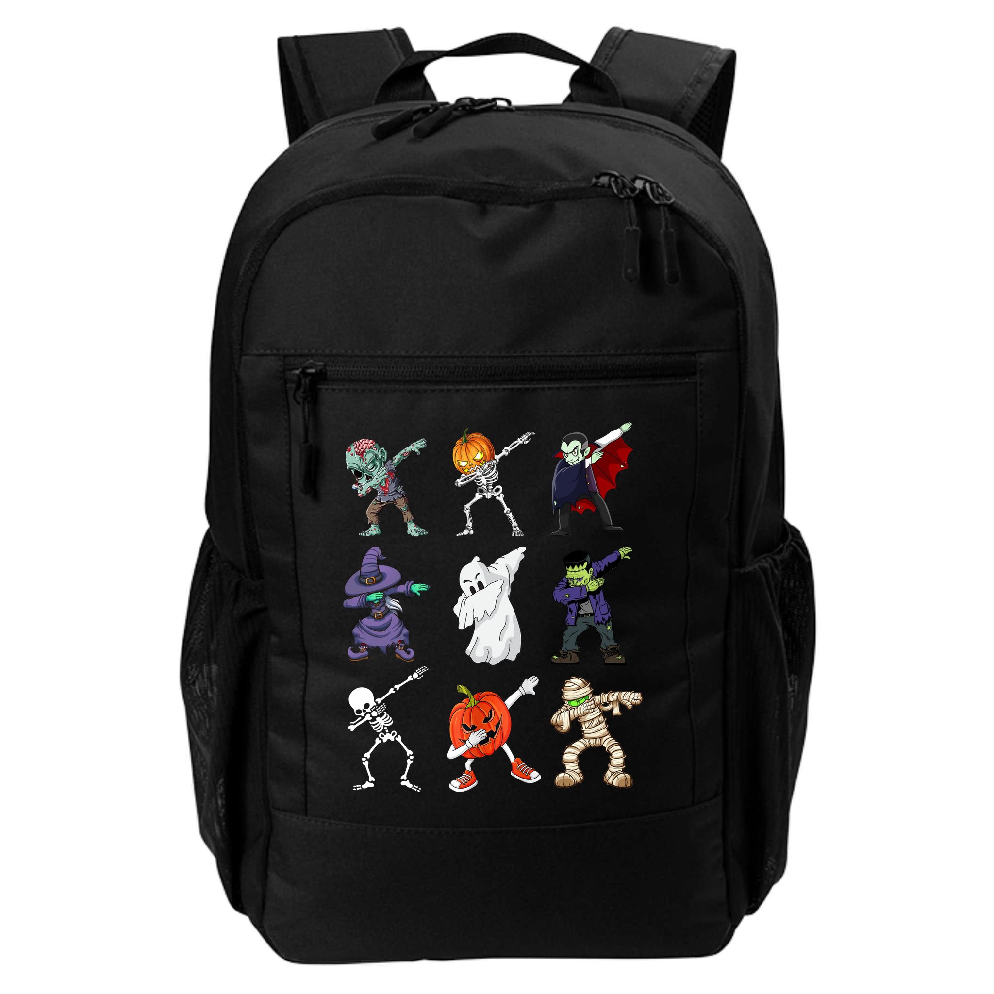 Dabbing Halloween Skeleton Zombie Scary Pumpkin Mummy Backpack