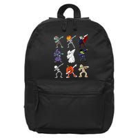Dabbing Halloween Skeleton Zombie Scary Pumpkin Mummy 16 in Basic Backpack
