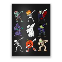 Dabbing Halloween Skeleton Zombie Scary Pumpkin Mummy Poster