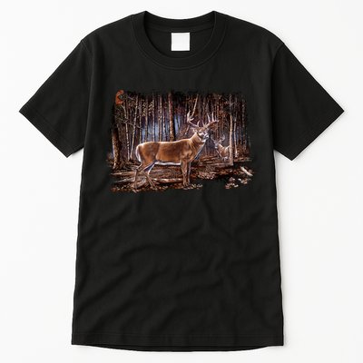 Deer Hunting Scene Tall T-Shirt
