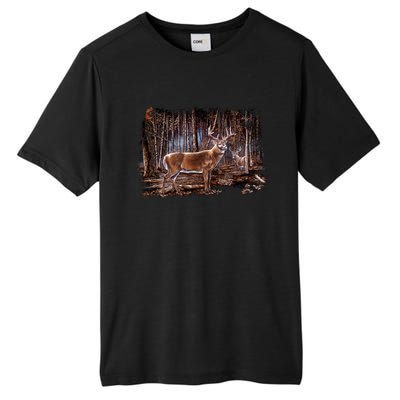 Deer Hunting Scene Tall Fusion ChromaSoft Performance T-Shirt