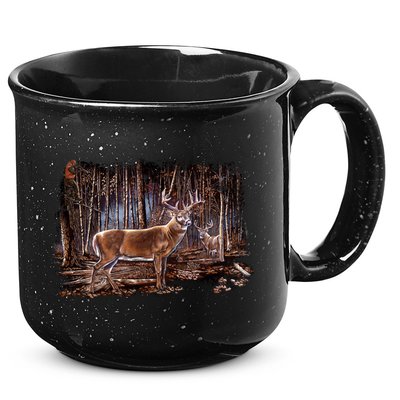 Deer Hunting Scene 15oz Campfire Ceramic Mug