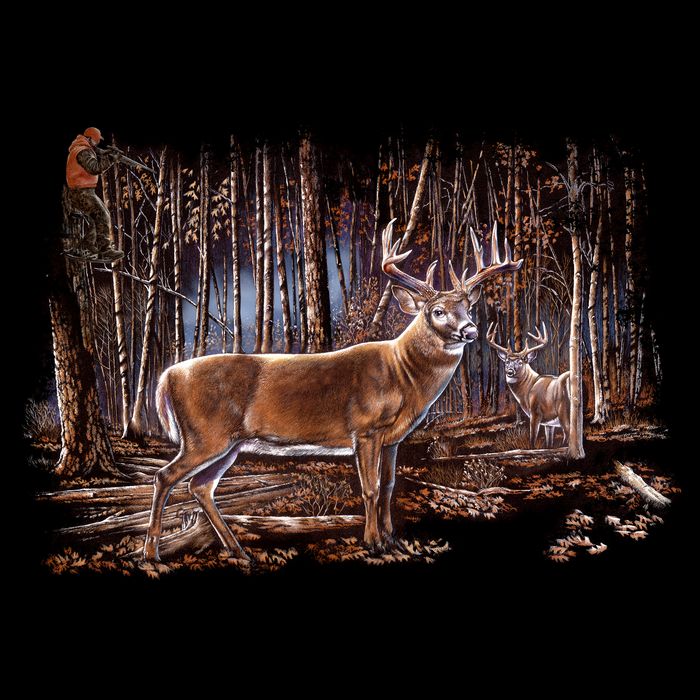 Deer Hunting Scene 16 in Basic Backpack
