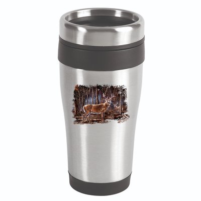 Deer Hunting Scene 16oz Travel Tumbler