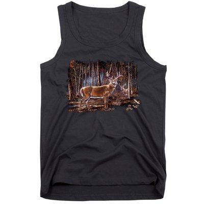Deer Hunting Scene Tank Top