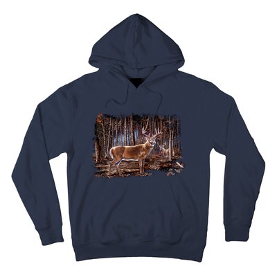 Deer Hunting Scene Hoodie