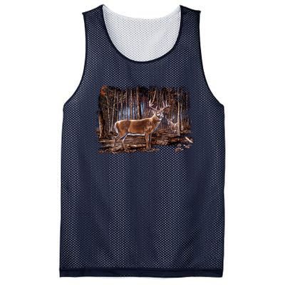 Deer Hunting Scene Mesh Reversible Basketball Jersey Tank