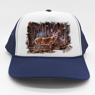 Deer Hunting Scene Trucker Hat