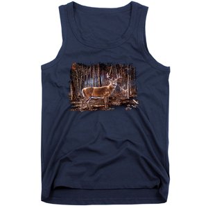 Deer Hunting Scene Tank Top