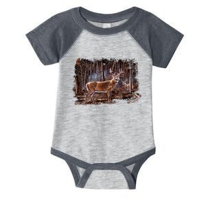 Deer Hunting Scene Infant Baby Jersey Bodysuit