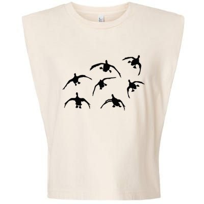 Duck Hunting Seven Drakes By Committed Waterfowl Garment-Dyed Women's Muscle Tee