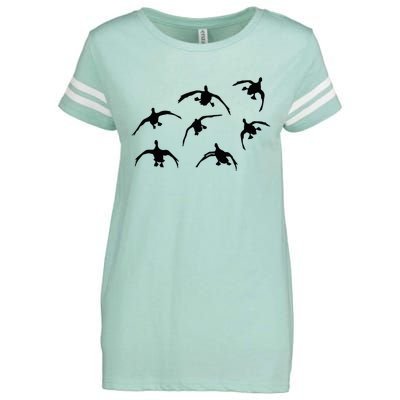 Duck Hunting Seven Drakes By Committed Waterfowl Enza Ladies Jersey Football T-Shirt