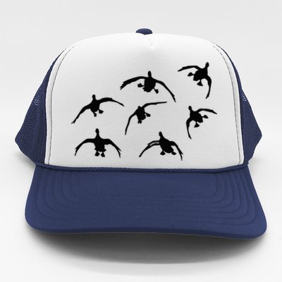 Duck Hunting Seven Drakes By Committed Waterfowl Trucker Hat