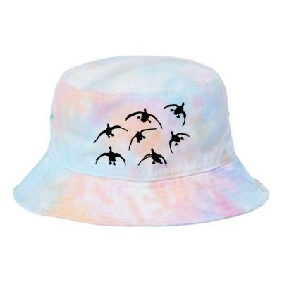 Duck Hunting Seven Drakes By Committed Waterfowl Tie Dye Newport Bucket Hat