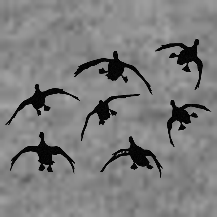 Duck Hunting Seven Drakes By Committed Waterfowl 7-Panel Snapback Hat