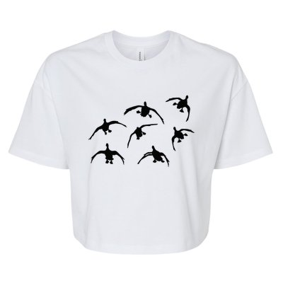 Duck Hunting Seven Drakes By Committed Waterfowl Bella+Canvas Jersey Crop Tee