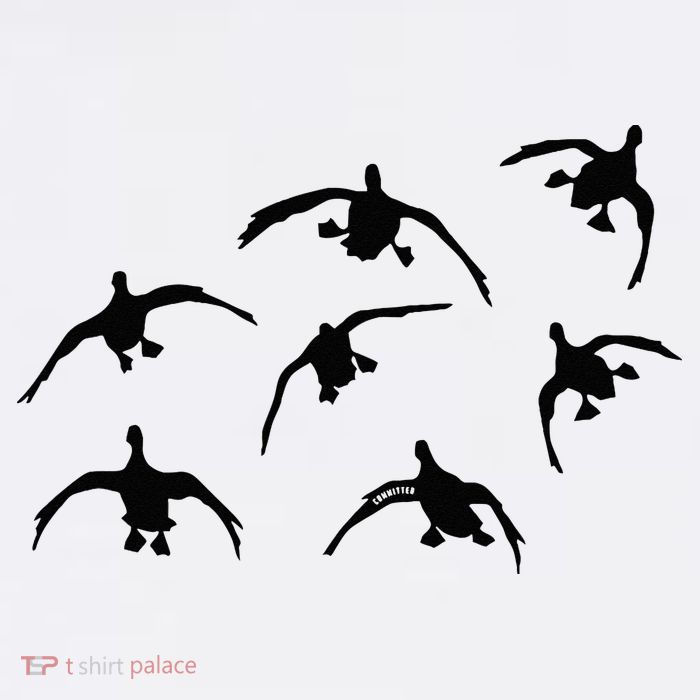 Duck Hunting Seven Drakes By Committed Waterfowl Performance Shirt
