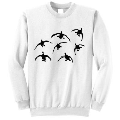 Duck Hunting Seven Drakes By Committed Waterfowl Sweatshirt