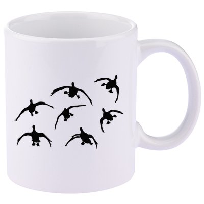 Duck Hunting Seven Drakes By Committed Waterfowl 11oz C Handle Ceramic Mug