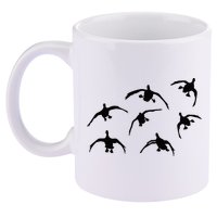 Duck Hunting Seven Drakes By Committed Waterfowl 11oz C Handle Ceramic Mug