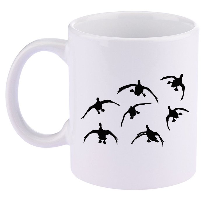 Duck Hunting Seven Drakes By Committed Waterfowl 11oz C Handle Ceramic Mug