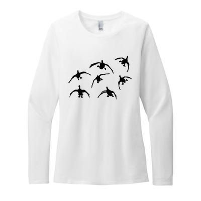 Duck Hunting Seven Drakes By Committed Waterfowl Womens CVC Long Sleeve Shirt