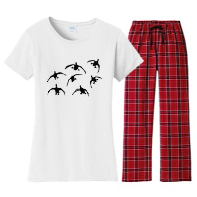 Duck Hunting Seven Drakes By Committed Waterfowl Women's Flannel Pajama Set