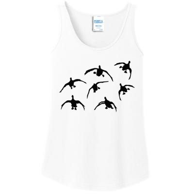 Duck Hunting Seven Drakes By Committed Waterfowl Ladies Essential Tank