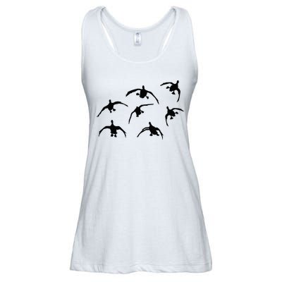 Duck Hunting Seven Drakes By Committed Waterfowl Ladies Essential Flowy Tank