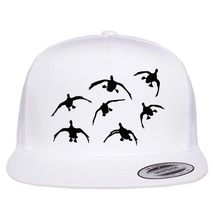 Duck Hunting Seven Drakes By Committed Waterfowl Flatbill Hat